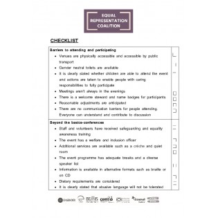 Events, Activities and Elections: Checklist Pdf